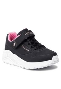 skechers - Skechers Sneakersy Uno Lite 310451L/BKRG Czarny. Kolor: czarny. Materiał: skóra
