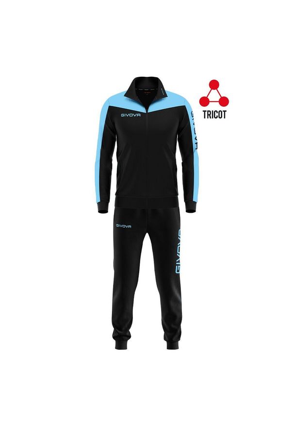 Givova Tuta Roma Triacetato - XS, Żółty Fluo. Kolor: żółty, czarny, niebieski, wielokolorowy. Materiał: dresówka. Sport: tenis, piłka nożna