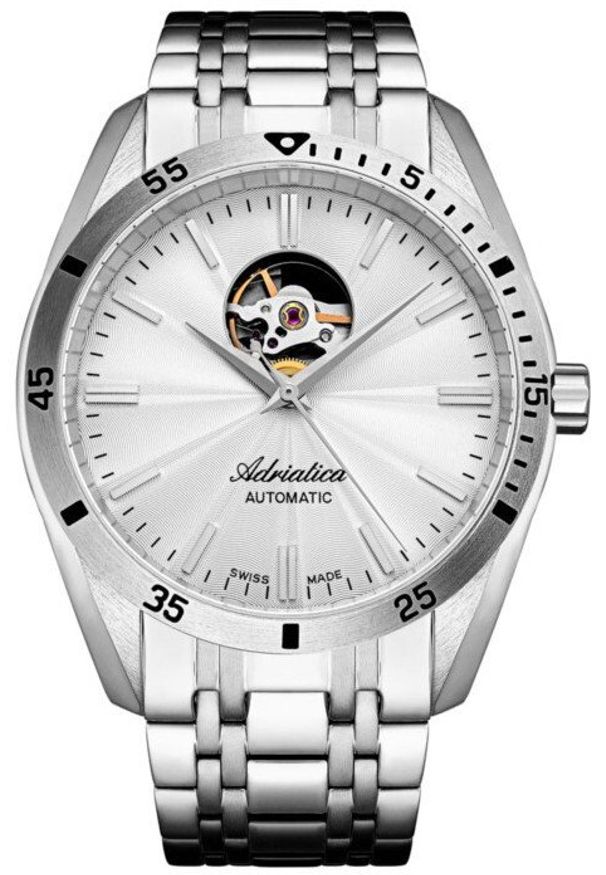 Zegarek męski Adriatica A8202.5113AO srebrny. Kolor: srebrny