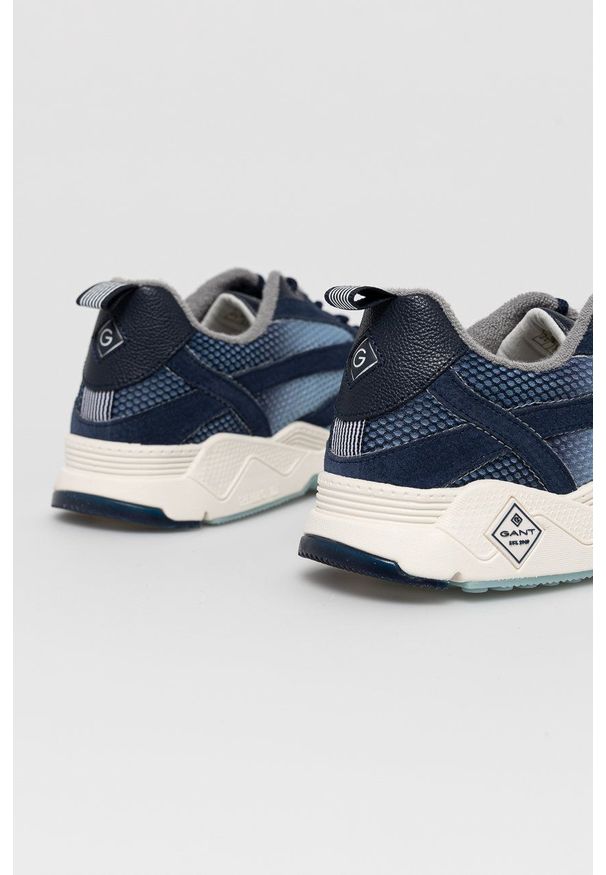 GANT - Gant - Buty Nicewill. Nosek buta: okrągły. Zapięcie: sznurówki. Kolor: niebieski. Materiał: skóra