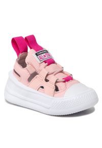Sandały Converse Ultra Sandal Slip A01220C Storm Pink/Pink Zest/White. Kolor: różowy. Materiał: skóra