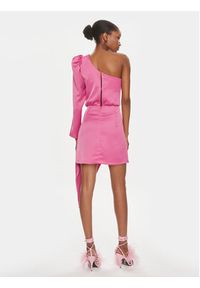 Rinascimento Sukienka koktajlowa CFC0117640003 Różowy Regular Fit. Kolor: różowy. Materiał: syntetyk. Styl: wizytowy #2