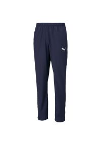 Puma - Męskie Spodnie Do Biegania TeamRISE Sideline. Kolor: niebieski