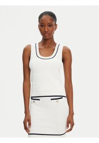 Marciano Guess Bluzka 5RGR03 5640Z Biały Regular Fit. Kolor: biały. Materiał: wiskoza