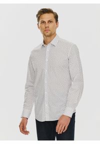 PAKO LORENTE – Męska koszula w subtelny wzór P24SF-1X-025-B-S - Pako Lorente. Okazja: na co dzień. Materiał: elastan, jeans. Styl: casual