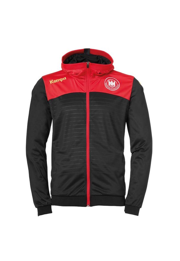 KEMPA - Kurtka z kapturem Kempa Homme Emotion 2.0. Typ kołnierza: kaptur. Kolor: wielokolorowy, czarny, czerwony. Sport: piłka ręczna