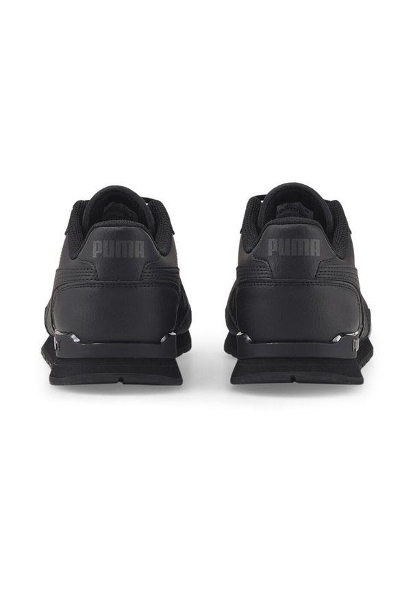 Puma - Młodzieżowe skórzane buty sportowe ST Runner v3 PUMA Black. Kolor: czarny. Materiał: materiał, syntetyk