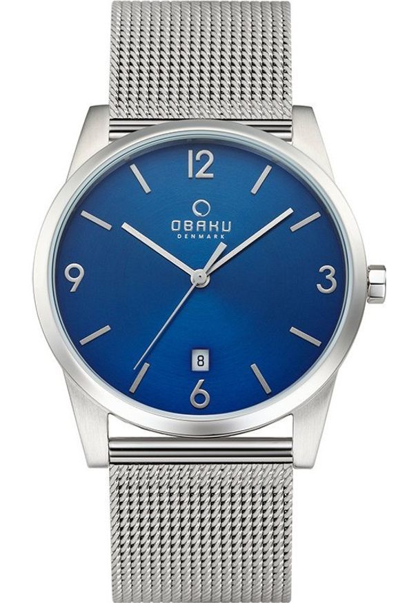 Zegarek OBAKU Zegarek męski Obaku Denmark V169GDCLMC srebrny. Kolor: srebrny