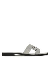Karl Lagerfeld - KARL LAGERFELD Klapki Skoot II KL80402 Srebrny. Kolor: srebrny. Materiał: skóra