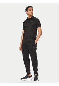EA7 Emporio Armani Polo 7M001287 AF22277 Czarny Regular Fit. Typ kołnierza: polo. Kolor: czarny. Materiał: syntetyk #3