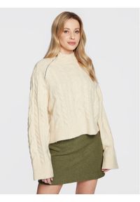 Edited Sweter Xamira EDT6611001000002 Beżowy Regular Fit. Kolor: beżowy. Materiał: syntetyk #1