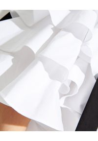 CAROLINE CONSTAS - Asymetryczna sukienka Fiona. Typ kołnierza: kokarda. Kolor: biały. Typ sukienki: asymetryczne. Długość: mini #5