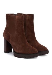 Lauren Ralph Lauren - LAUREN RALPH LAUREN Botki Layne 802942566002 Brązowy. Kolor: brązowy. Materiał: zamsz, skóra #4