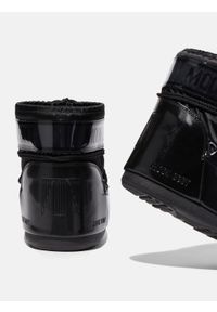 Śniegowce damskie Moon Boot ICON LOW GLANCE BLACK SATIN BOOTS. Kolor: czarny #3