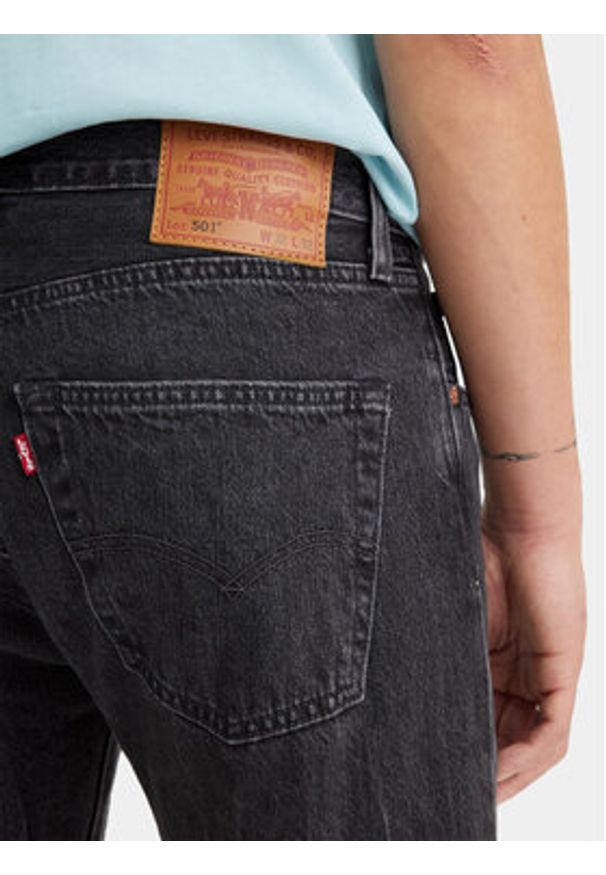 Levi's® Jeansy 501® 00501-3371 Czarny Straight Fit. Kolor: czarny