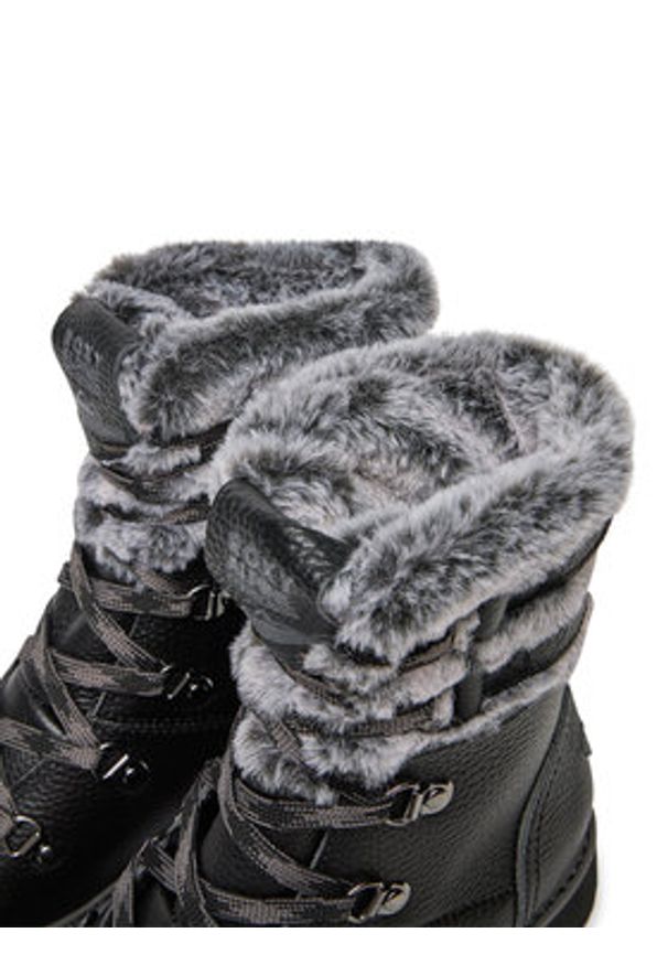 Roxy Trzewiki ARJB700752 Czarny. Kolor: czarny. Materiał: skóra