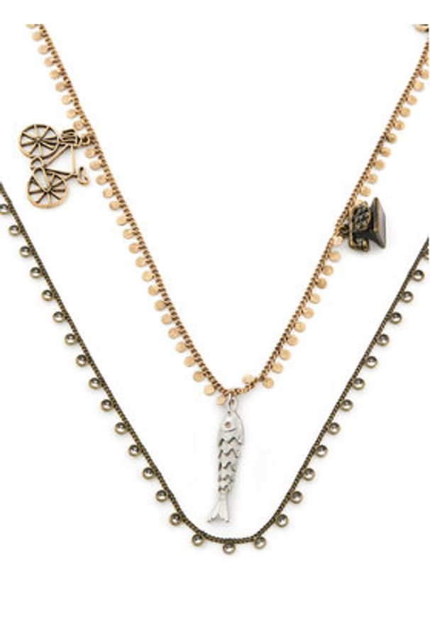 Weekend Max Mara Naszyjnik Ateneo 2515751114650 Brązowy. Materiał: metalowe. Kolor: brązowy