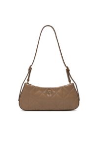Calvin Klein Torebka Quilted Sm Shoulder Bag LV04F3327G Beżowy. Kolor: beżowy. Materiał: skórzane #1