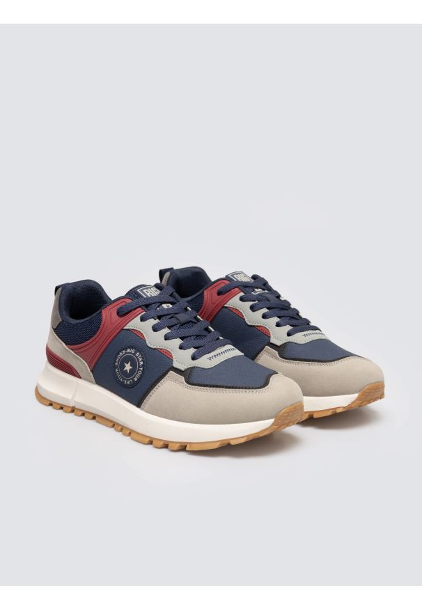 Big-Star - Sneakersy męskie sportowe granatowe SS174061 403. Kolor: niebieski. Materiał: materiał, syntetyk