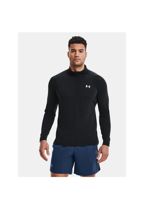 Under Armour - Koszulka longsleeve fitness męska UNDER ARMOUR z długim rękawem. Kolor: czarny. Długość rękawa: długi rękaw. Długość: długie