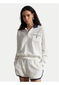 Polo Ralph Lauren Bluza 211A12737002 Biały Relaxed Fit. Typ kołnierza: polo. Kolor: biały. Materiał: bawełna #1