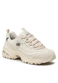 skechers - Skechers Sneakersy Fresh Start 11931/OFWT Beżowy. Kolor: beżowy. Materiał: skóra