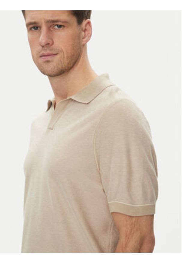 BOSS Polo H-Jianluca 50537654 Biały Regular Fit. Typ kołnierza: polo. Kolor: biały. Materiał: lyocell, bawełna