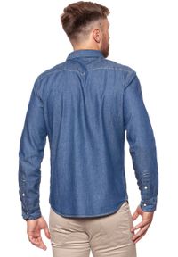 Lee - KOSZULA JEANSOWA MĘSKA LEE WESTERN SHIRT DEEP INDIGO L644BIPS. Materiał: jeans #6