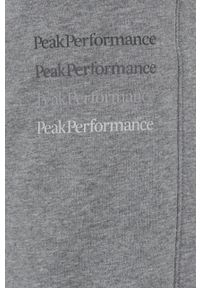 Peak Performance spodnie dresowe męskie kolor szary melanżowe. Kolor: szary. Materiał: dresówka. Wzór: melanż
