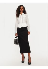 Morgan Koszula 232-CLOCLO Biały Regular Fit. Kolor: biały. Materiał: syntetyk #3