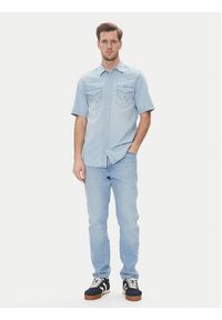 Wrangler Koszula jeansowa Western 112362742 Niebieski Regular Fit. Kolor: niebieski. Materiał: bawełna #3