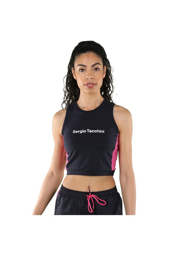 SERGIO TACCHINI - Damska koszulka typu tank top Sergio Tacchini Vikla. Kolor: wielokolorowy, niebieski, różowy. Sezon: lato