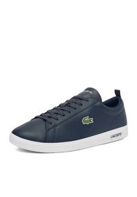 Lacoste Sneakersy C-COURT BASE 48SMA0112_092 Granatowy. Kolor: niebieski. Materiał: skóra #8