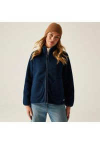 Regatta - Polar damski rozsuwany Frankie Borg. Kolor: niebieski. Materiał: polar. Długość rękawa: raglanowy rękaw #1