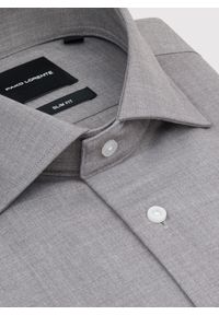 Pako Lorente - PAKO LORENTE – Szara koszula męska. Kolor: szary. Materiał: wiskoza, poliester, elastan. Długość rękawa: długi rękaw. Długość: długie #4