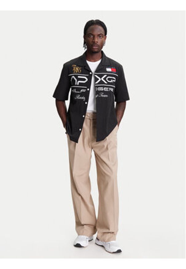 TOMMY HILFIGER - Tommy Hilfiger Koszula F1 Movie Racing MW0MW41376 Czarny Regular Fit. Kolor: czarny. Materiał: syntetyk