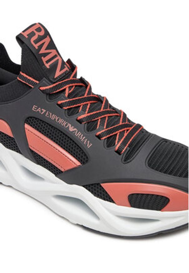 EA7 Emporio Armani Sneakersy X8X174 XK377 U025 Czarny. Kolor: czarny. Materiał: materiał