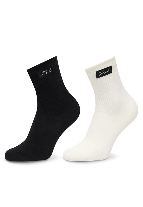 Karl Lagerfeld - KARL LAGERFELD Skarpety długie B1W47036 Czarny. Kolor: czarny. Materiał: bawełna
