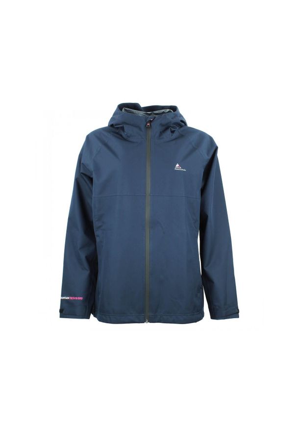 PEAK MOUNTAIN - Damska kurtka wodoodporna Peak Mountain. Kolor: szary, niebieski, wielokolorowy. Sport: turystyka piesza