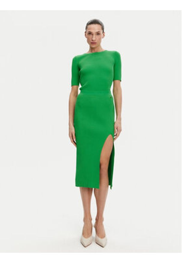 Silvian Heach Spódnica midi GPP25210LO Zielony Regular Fit. Kolor: zielony. Materiał: syntetyk