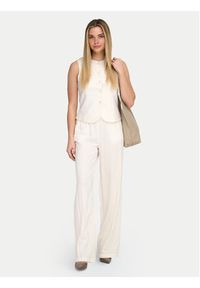 only - ONLY Kamizelka garniturowa Goa 15363724 Biały Regular Fit. Kolor: biały. Materiał: len #3