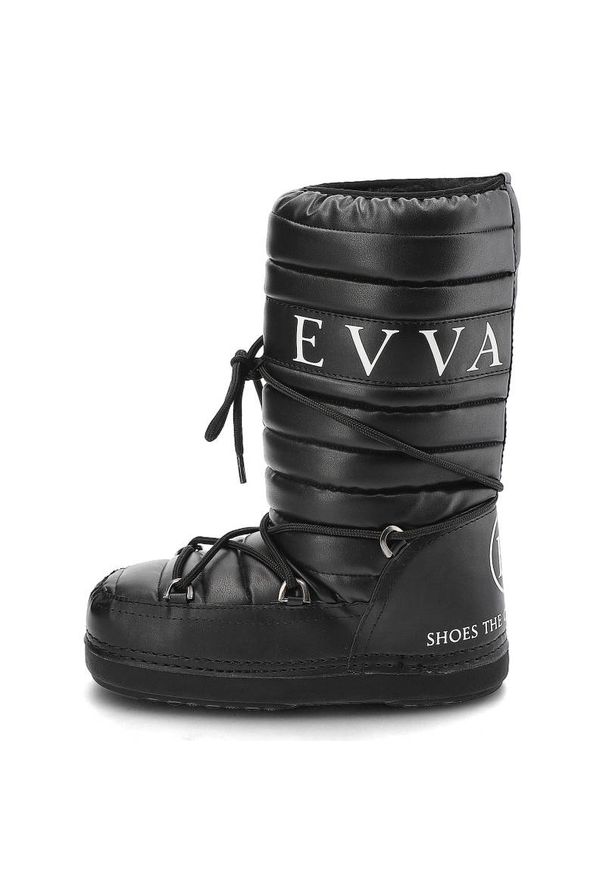 Czarne Śniegowce Donna Fabiani Damskie Zimowe Buty. Okazja: na spacer. Zapięcie: bez zapięcia. Kolor: czarny. Materiał: skóra ekologiczna, futro, syntetyk. Szerokość cholewki: normalna. Wzór: nadruk. Sezon: zima. Styl: elegancki