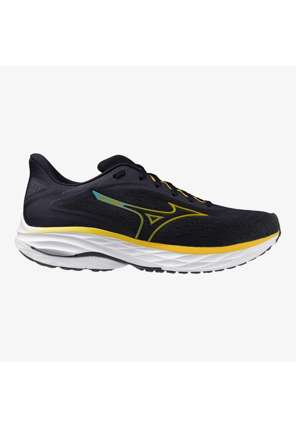 Buty do biegania męskie Mizuno Wave Ultima 16. Kolor: czarny, biały, wielokolorowy, żółty. Model: Mizuno Wave. Sport: bieganie
