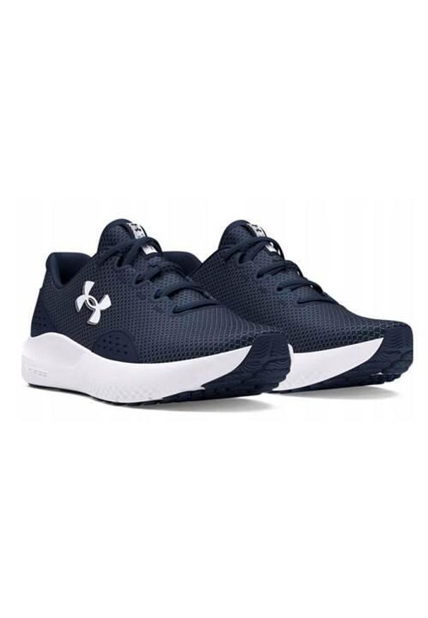 Buty do biegania męskie Under Armour Charged Surge 4. Kolor: niebieski. Materiał: syntetyk, materiał. Szerokość cholewki: normalna. Sport: bieganie