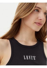 Levi's® Top Gemini A9415-0005 Czarny Slim Fit. Kolor: czarny. Materiał: bawełna