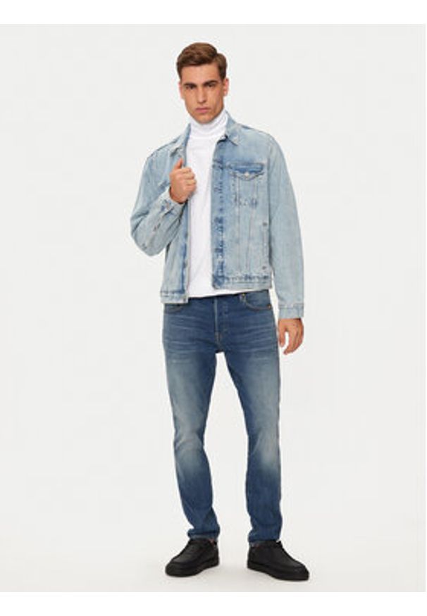 G-Star RAW - G-Star Raw Jeansy 3301 51001-8968-2965 Granatowy Slim Fit. Kolor: niebieski