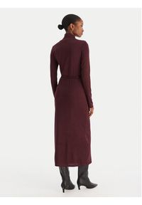 Vero Moda Sukienka dzianinowa Louisa 10336207 Bordowy Loose Fit. Kolor: czerwony. Materiał: syntetyk #3