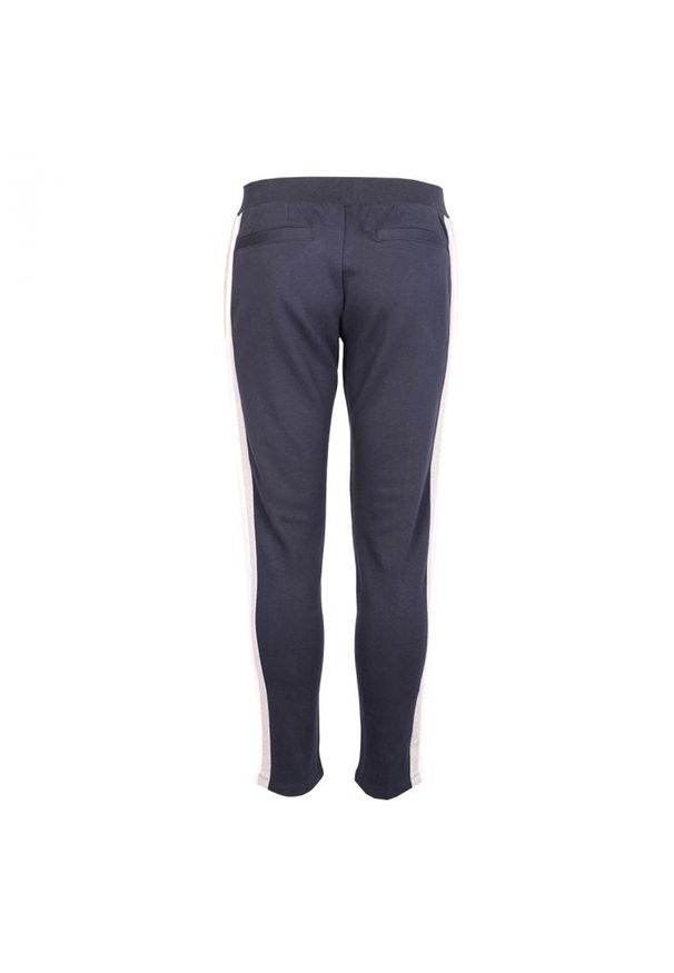 Paolo Pecora Spodnie | B021 6351 6685 | Mężczyzna | Granatowy. Okazja: na co dzień. Stan: obniżony. Kolor: niebieski. Materiał: bawełna. Wzór: aplikacja. Styl: casual