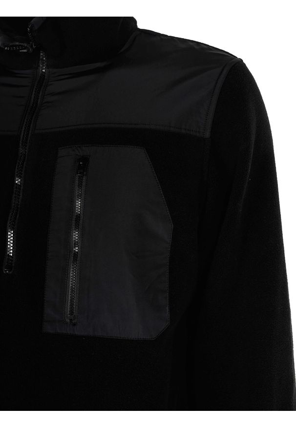 Diesel Bluza "S-Trail" | A00327 0HAYT | S-Trail | Mężczyzna | Czarny. Okazja: na co dzień. Typ kołnierza: kołnierzyk stójkowy. Kolor: czarny. Materiał: poliester. Styl: casual