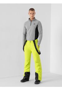4f - Spodnie narciarskie membrana 8000 męskie. Kolor: zielony. Materiał: materiał, poliester. Sezon: zima. Sport: narciarstwo #1